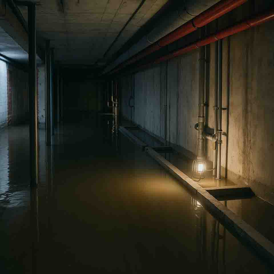 Grundwasser, Hochwasser in Augsburg, Grundwasserdruck, Grundwasser im Keller