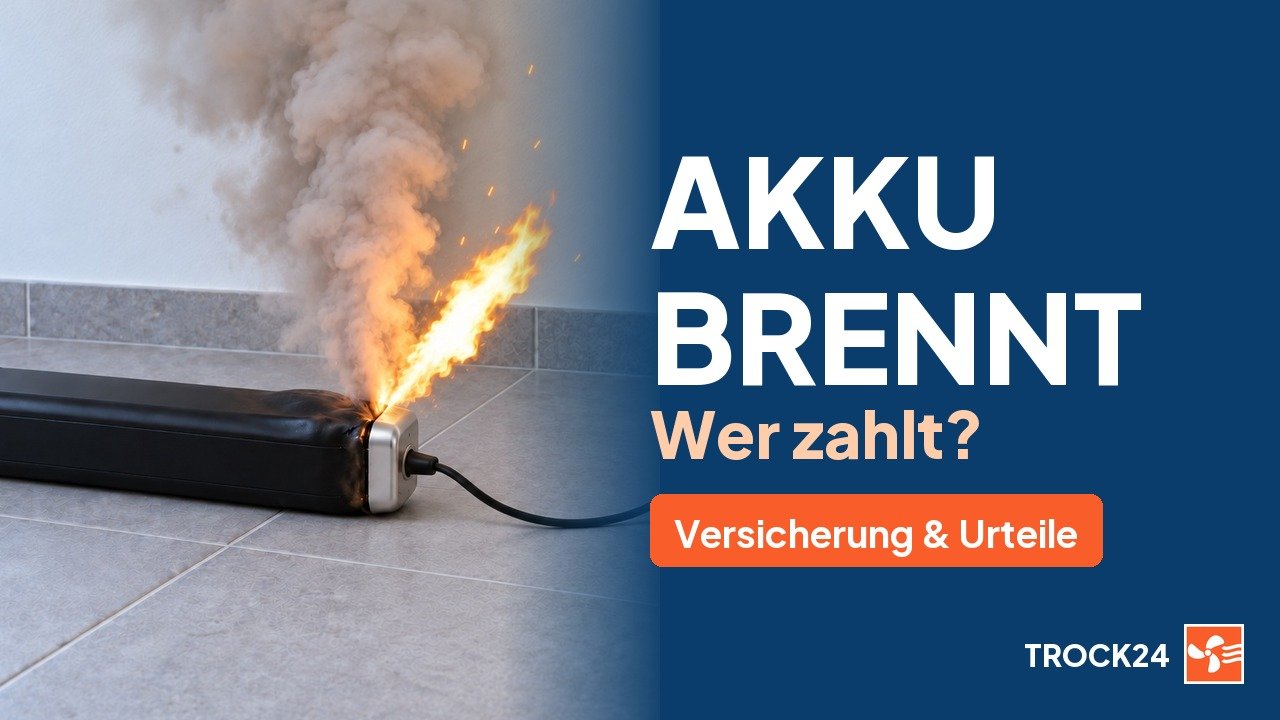 E-Bike-Akku brennt: Wer zahlt? Richtig laden, richtig handeln